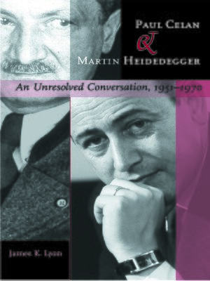 cover image of Paul Celan and Martin Heidegger